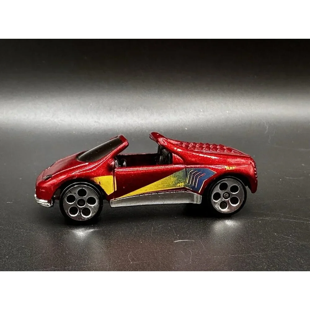 Hot Wheels 1993‎ Warner Pontiac Salsa Red Convertible Diecast 1:64 Loose GUC